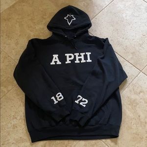 Alpha Phi APHI black hoodie sweatshirt